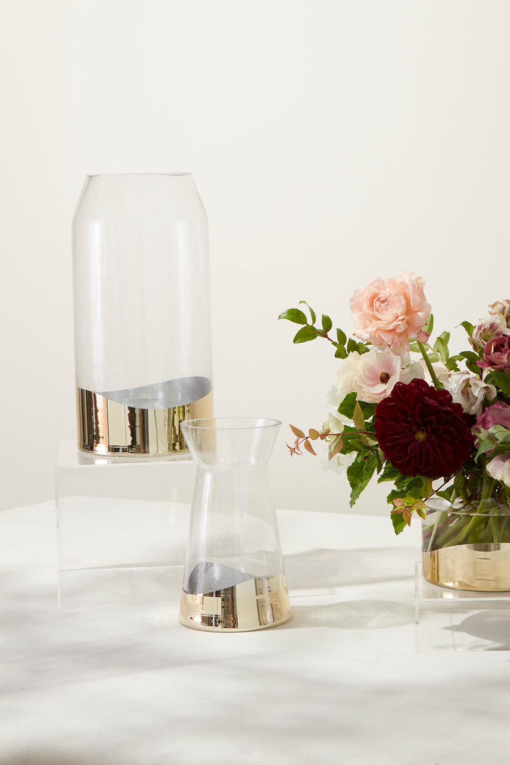 Dipped Vase Set of 4 By Accent Decor | Vases | Modishstore - 1