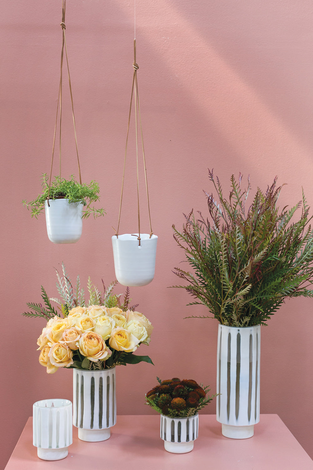 Doni Plant Hanger Set of 4 By Accent Decor | Planters, Troughs & Cachepots | Modishstore - 3