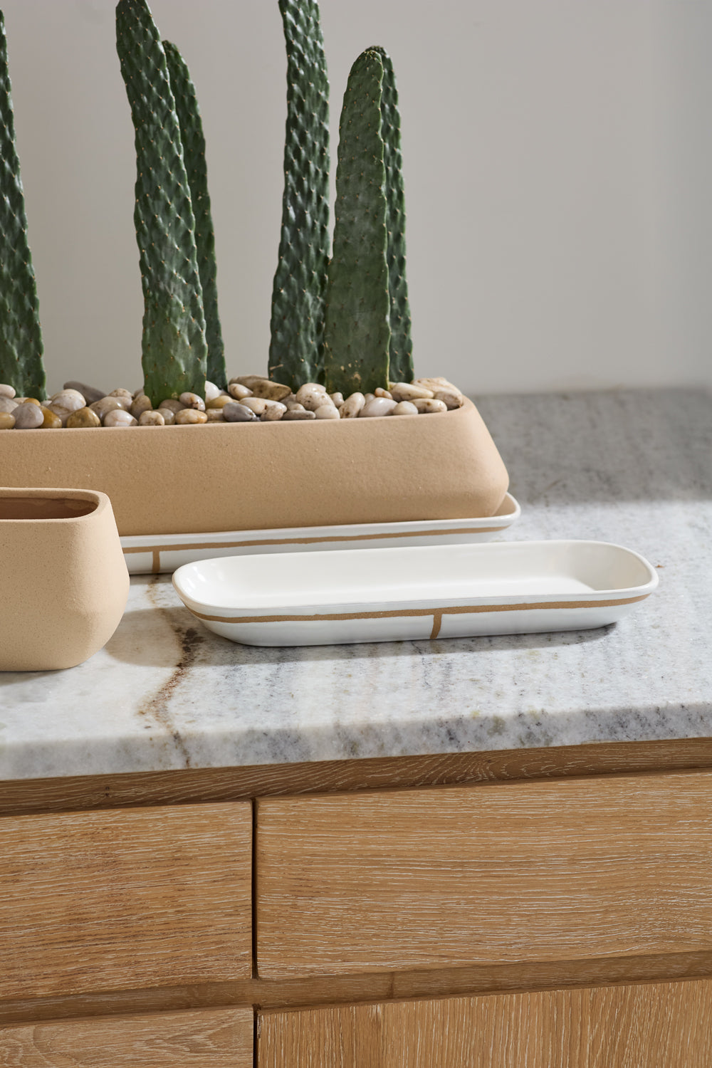 Dublin Planter with Saucer By Accent Decor | Planters, Troughs & Cachepots | Modishstore - 4