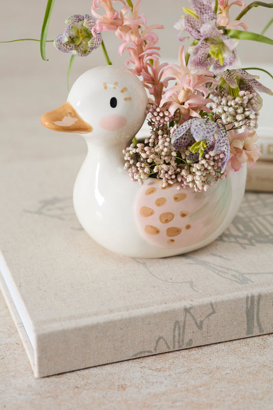 Ducky Pot Set of 4 By Accent Decor | Planters, Troughs & Cachepots | Modishstore - 1