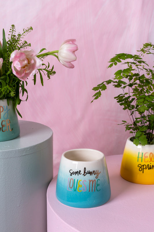 Easter Cheer Pot Set of 4 By Accent Decor | Planters, Troughs & Cachepots | Modishstore - 1
