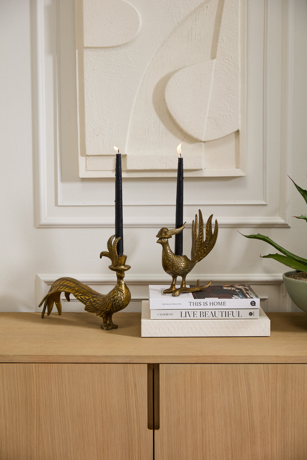 E+E Pheasant Candlestick Set of 2 By Accent Decor | Candle Holders | Modishstore - 3