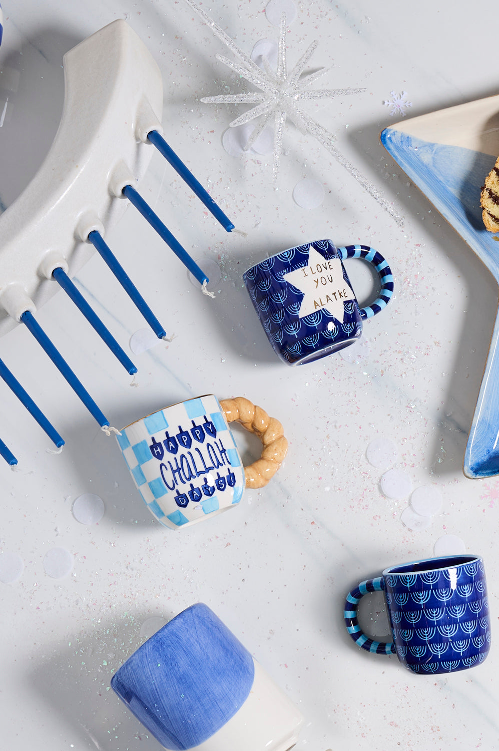 Eight Nights Mug Set of 4 By Accent Decor | Planters, Troughs & Cachepots | Modishstore - 4