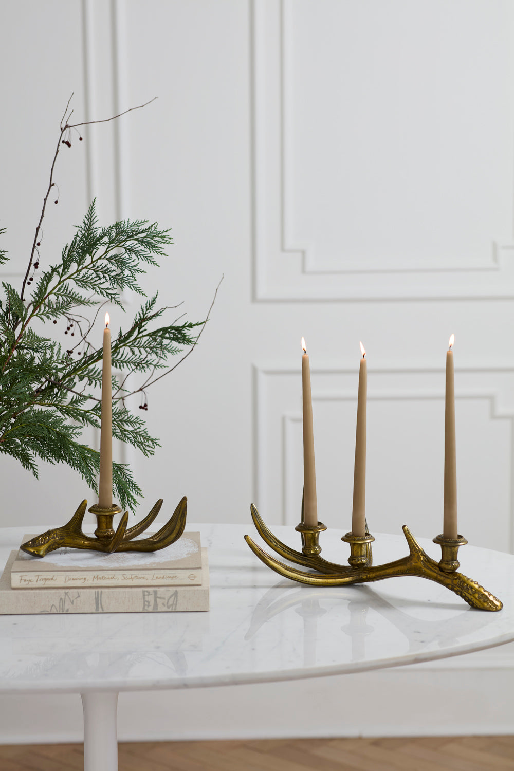 Elegant Antler Candleholder Set of 2 By Accent Decor | Candle Holders | Modishstore - 4