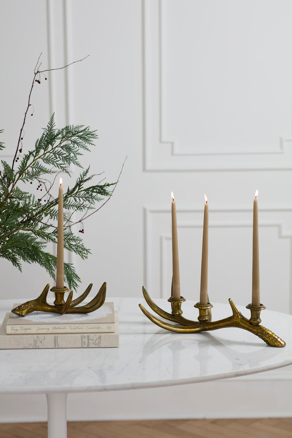 Elegant Antler Candleholder Set of 2 By Accent Decor | Candle Holders | Modishstore - 4