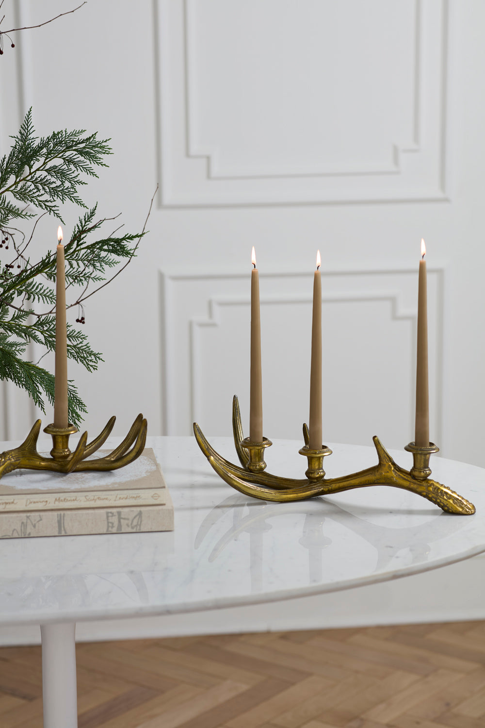 Elegant Antler Candleholder Set of 2 By Accent Decor | Candle Holders | Modishstore - 3