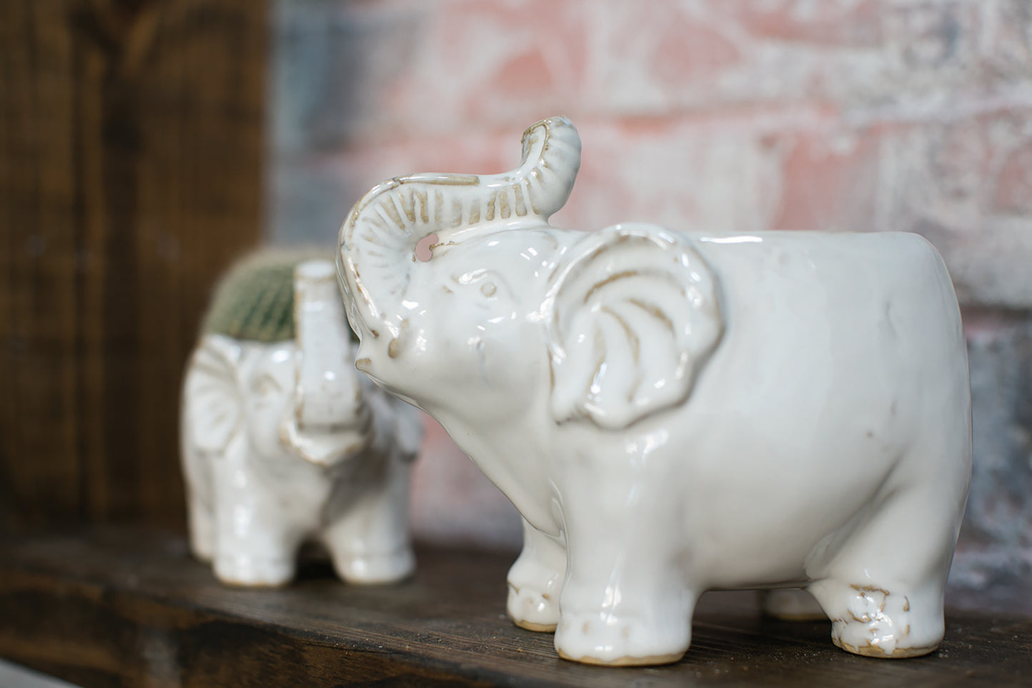 Elephant Pot Set of 8 By Accent Decor | Planters, Troughs & Cachepots | Modishstore - 5