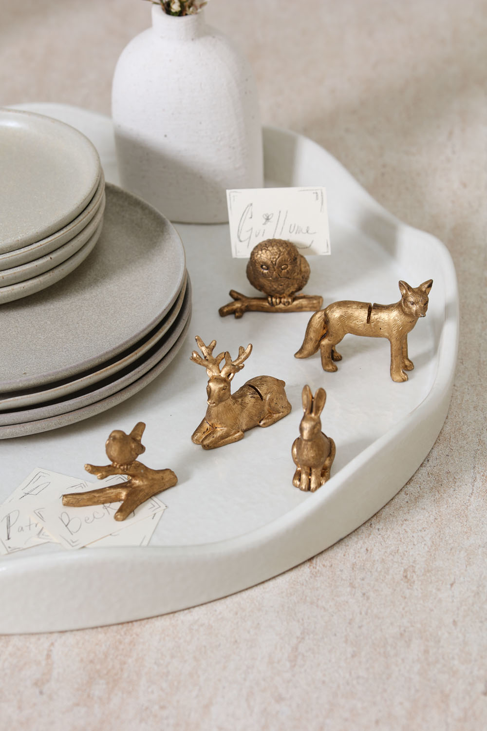 Enchanted Critter Name Card Holder Set of 8 By Accent Decor | Stands | Modishstore - 4