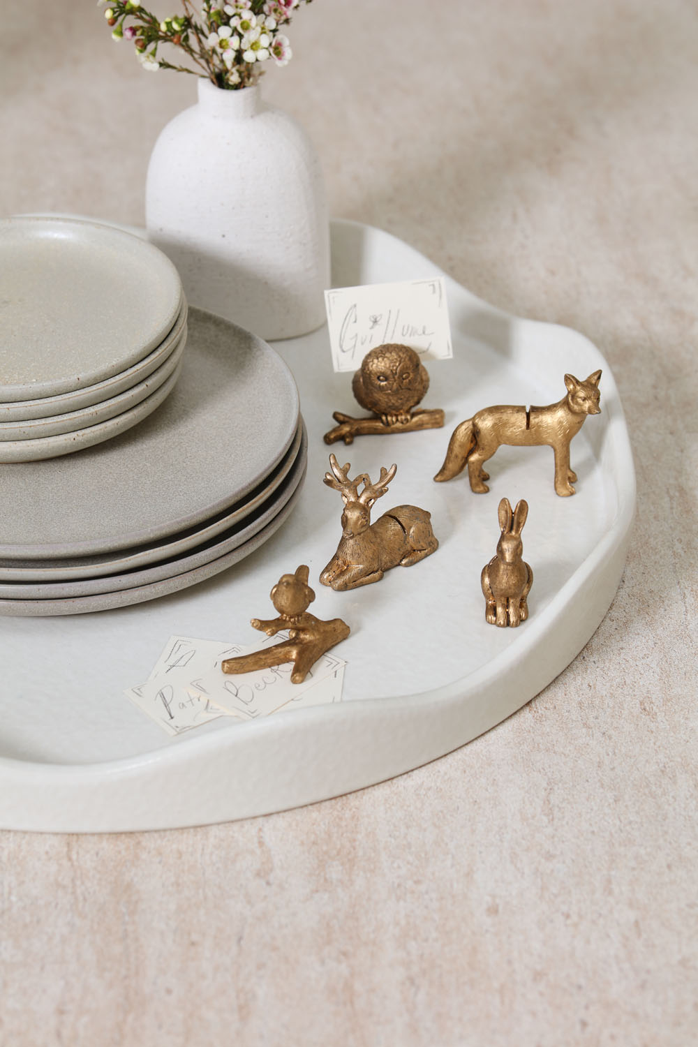 Enchanted Critter Name Card Holder Set of 8 By Accent Decor | Stands | Modishstore - 3