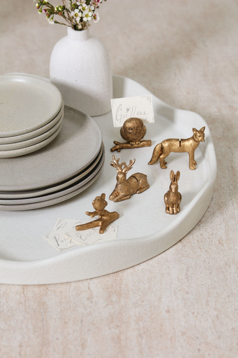 Enchanted Critter Name Card Holder Set of 8 By Accent Decor | Stands | Modishstore - 3