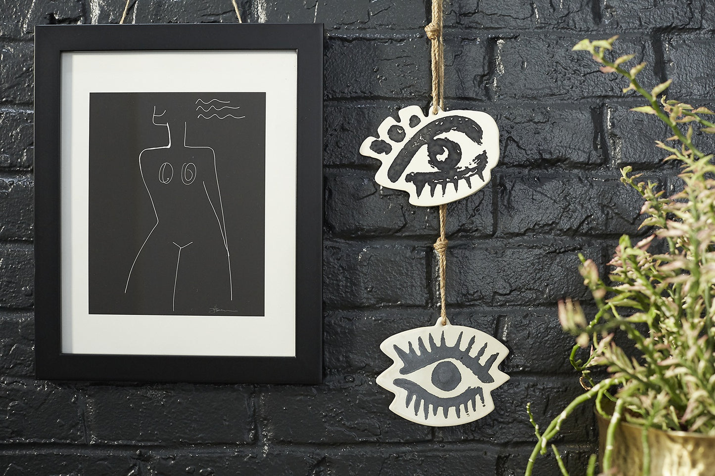 Eye Wall Hanging Set of 4 By Accent Decor | Wall Decor | Modishstore - 3