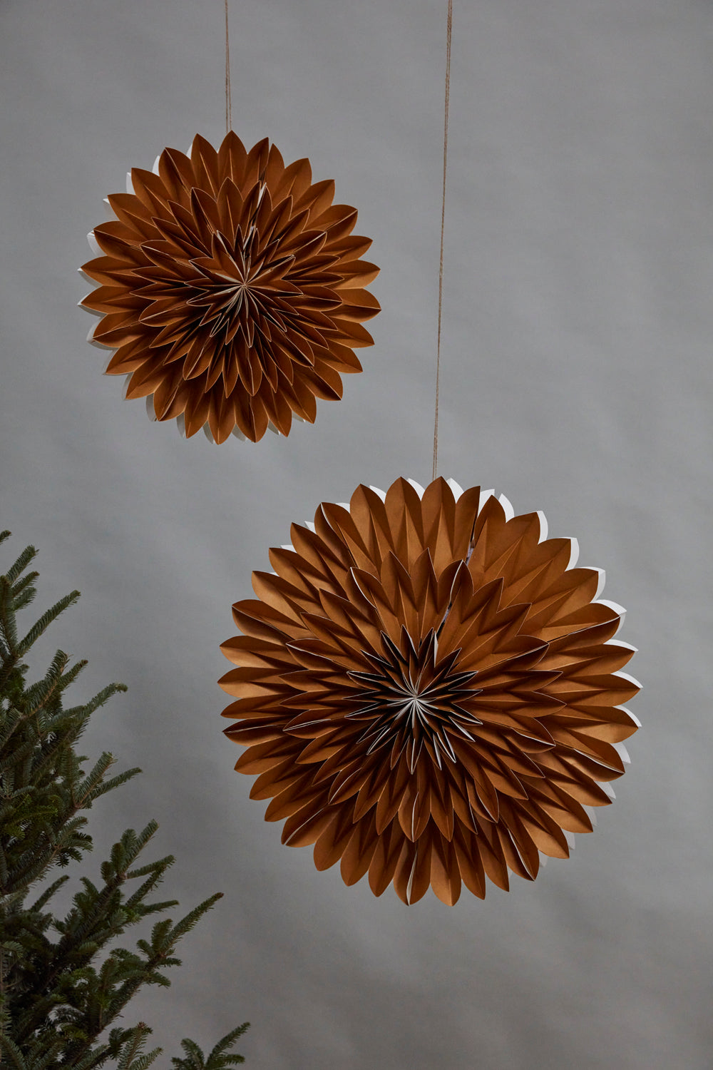 Fanfare Layered Paper Fan Set of 2 By Accent Decor | Decor | Modishstore - 3