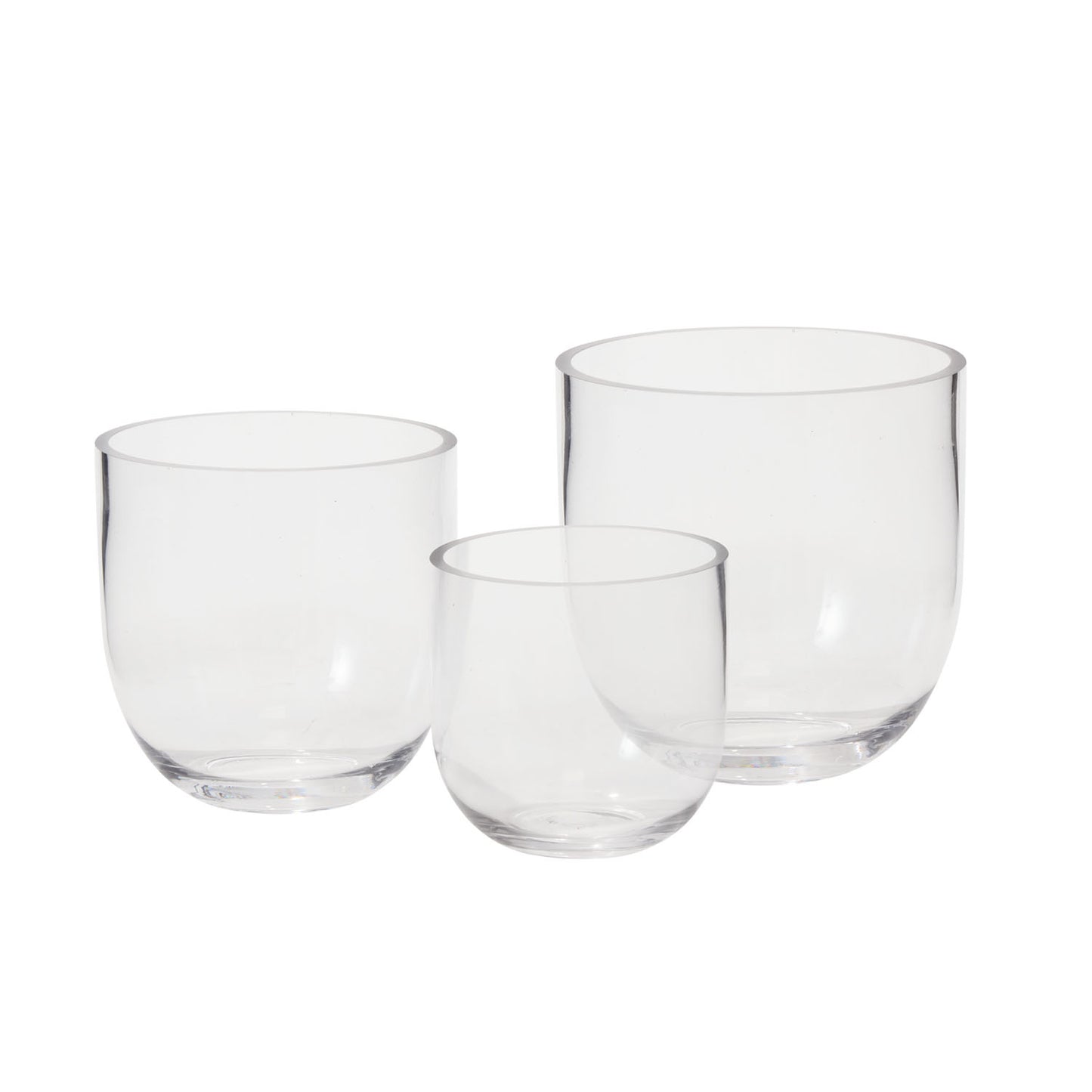 Fat Bowl Vase Set of 4 By Accent Decor | Vases | Modishstore - 3