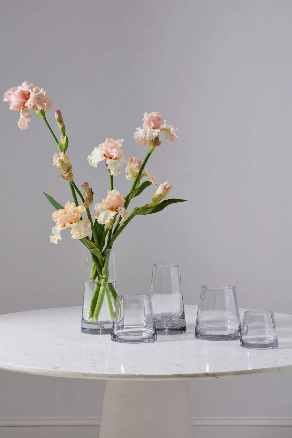 Fat Pyramid Vase Set of 4 By Accent Decor | Vases | Modishstore - 3
