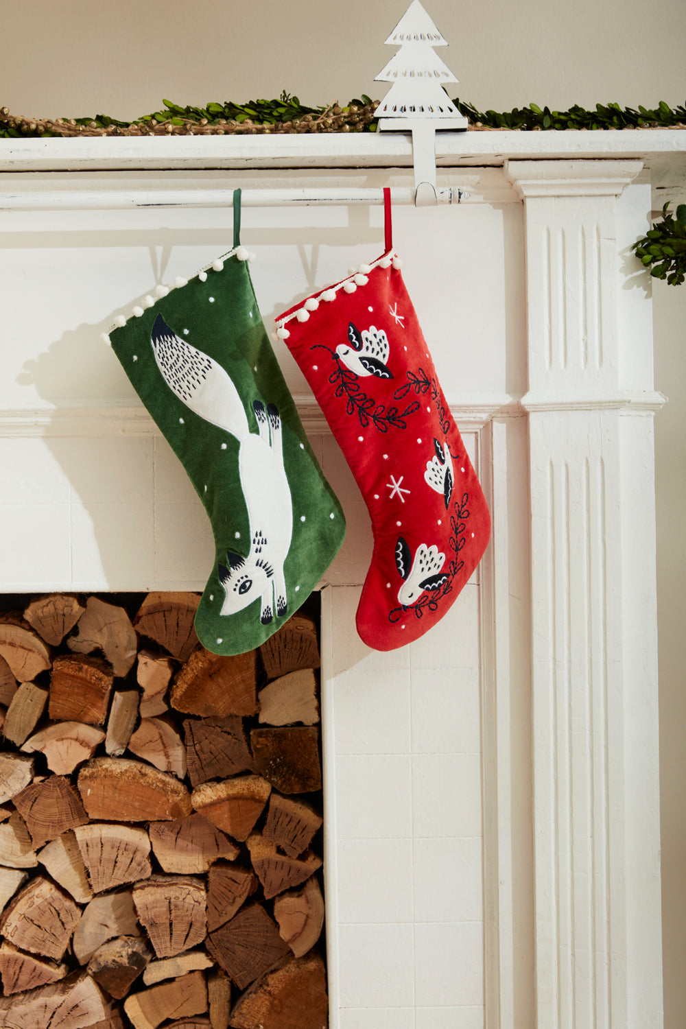 Faunus Stocking Set of 2 By Accent Decor | Decor | Modishstore - 1