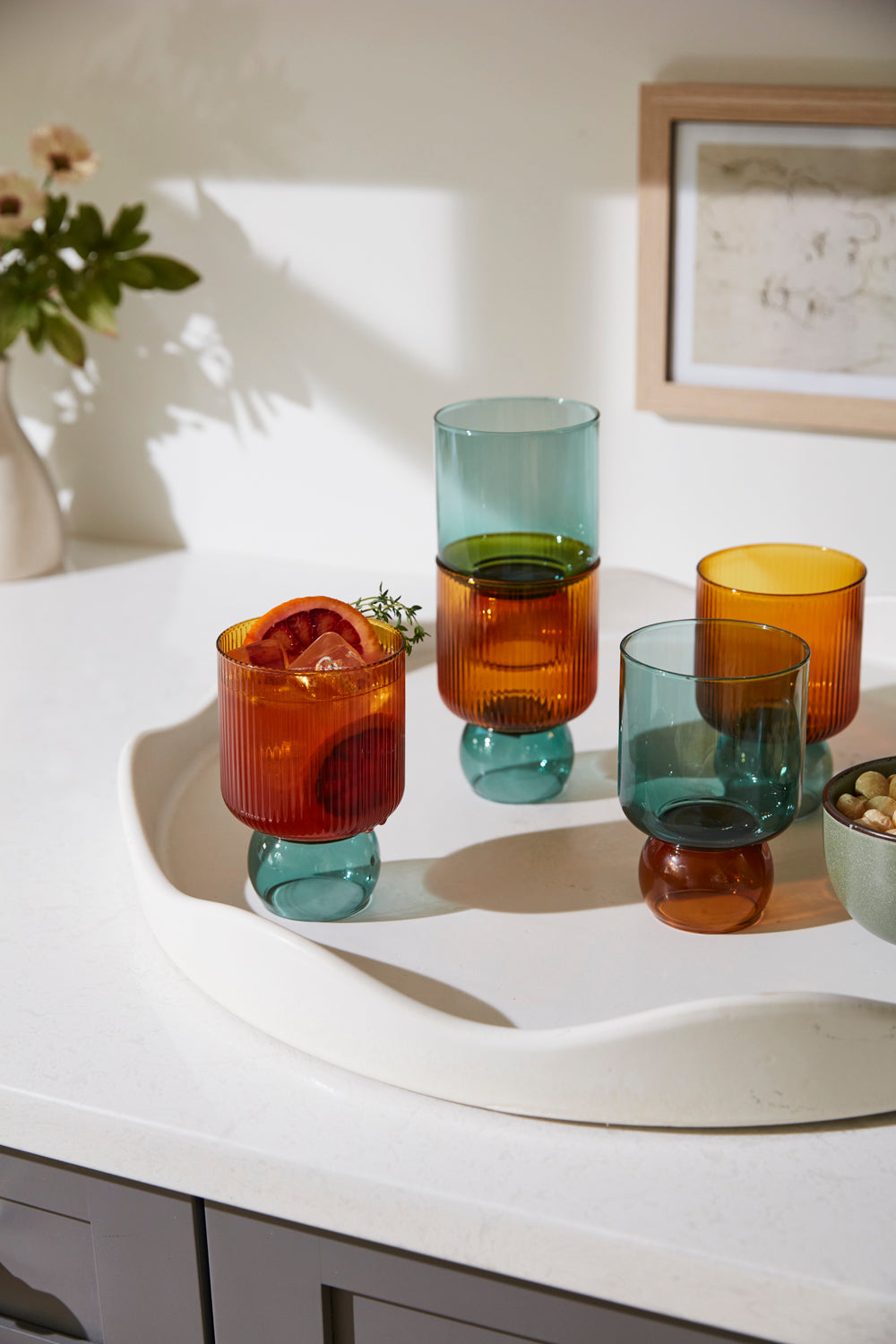 Felix Drinkware Set of 4 By Accent Decor | Planters, Troughs & Cachepots | Modishstore - 3