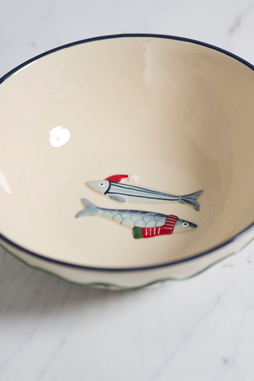 Festive Fish Bowl Set of 2 By Accent Decor | Decorative Bowls | Modishstore - 1