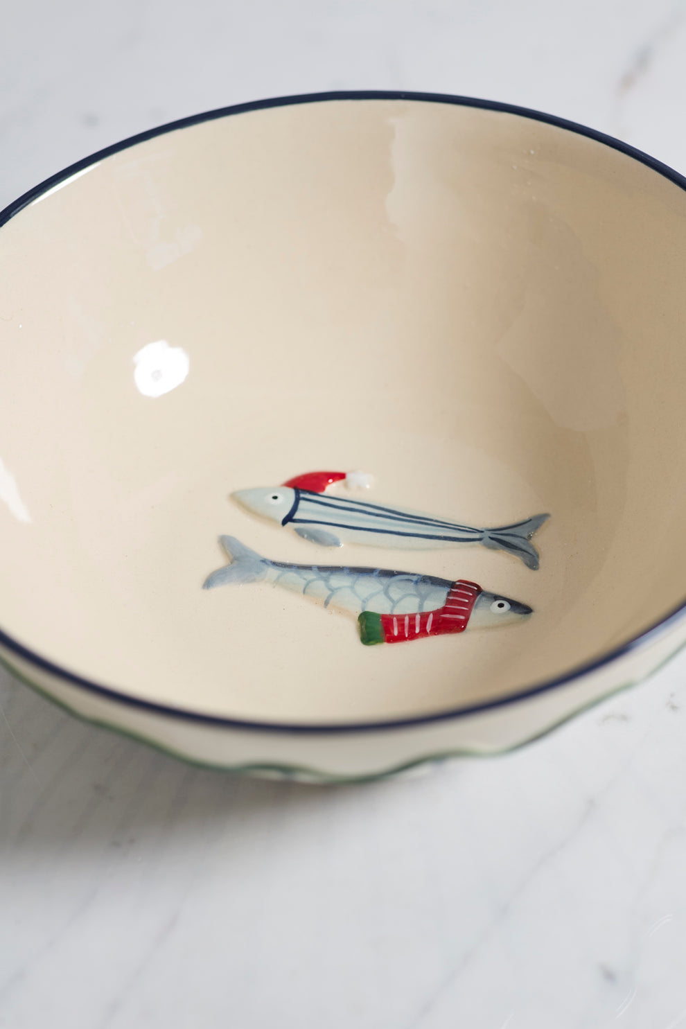 Festive Fish Bowl Set of 2 By Accent Decor | Decorative Bowls | Modishstore - 1