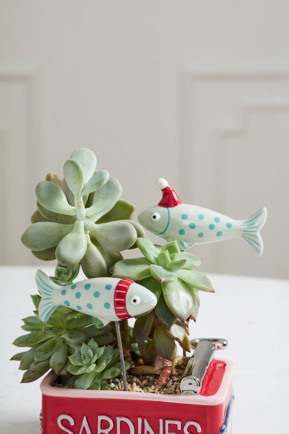Festive Fish Plant Sticks Set of 6 By Accent Decor | Planters, Troughs & Cachepots | Modishstore - 4