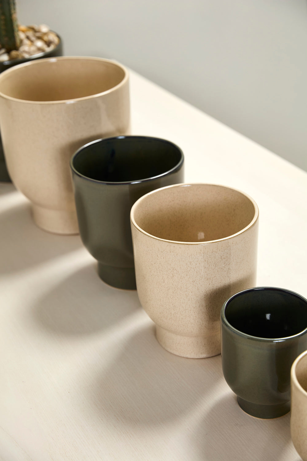 Fischer Pot Set of 8 By Accent Decor | Planters, Troughs & Cachepots | Modishstore - 4
