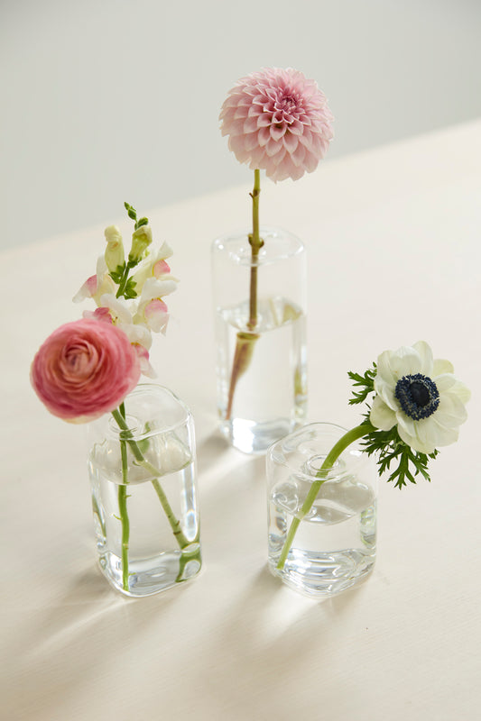 Flora Vase Set of 8 By Accent Decor | Vases | Modishstore - 1