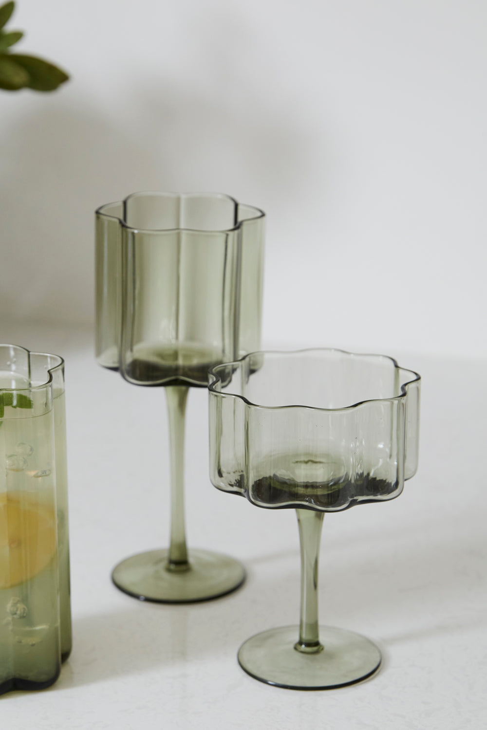 Floret Drinkware Set of 4 By Accent Decor | Planters, Troughs & Cachepots | Modishstore - 1