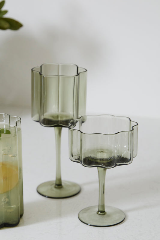 Floret Drinkware Set of 4 By Accent Decor | Planters, Troughs & Cachepots | Modishstore - 1