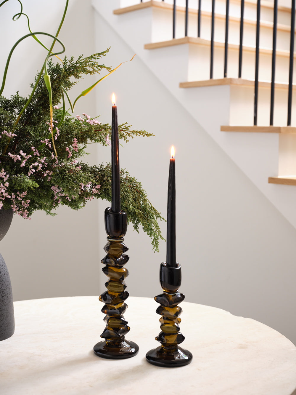 Foundation Candleholder Set of 2 By Accent Decor | Candle Holders | Modishstore - 3