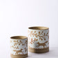 Foxtail Pot with Saucer Set of 4 By Accent Decor | Planters, Troughs & Cachepots | Modishstore - 4