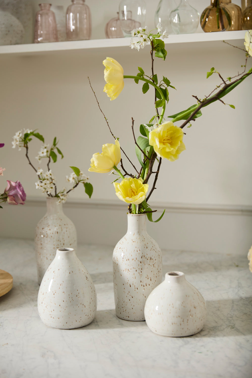 Francesca Budvase Set of 4 By Accent Decor | Vases | Modishstore - 3