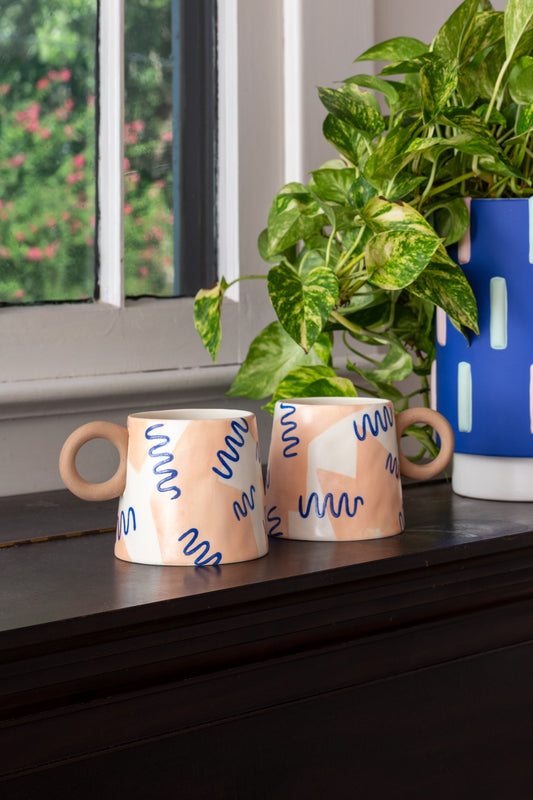 Freshside Mug Set of 4 By Accent Decor | Planters, Troughs & Cachepots | Modishstore - 1