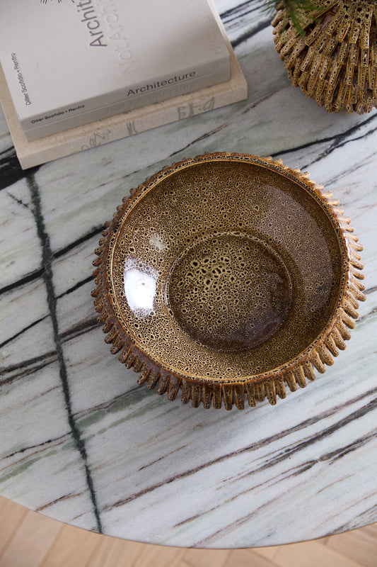 Fringe Bowl By Accent Decor | Decorative Bowls | Modishstore - 1