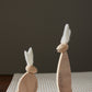 Fuz Bunny Figurine Set of 8 By Accent Decor | Figurines | Modishstore - 1