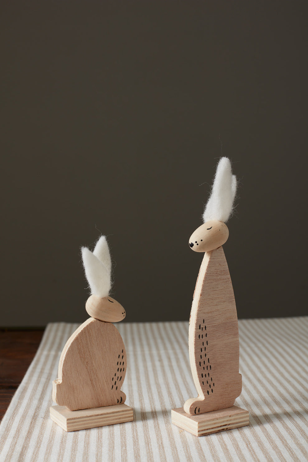 Fuz Bunny Figurine Set of 8 By Accent Decor | Figurines | Modishstore - 1