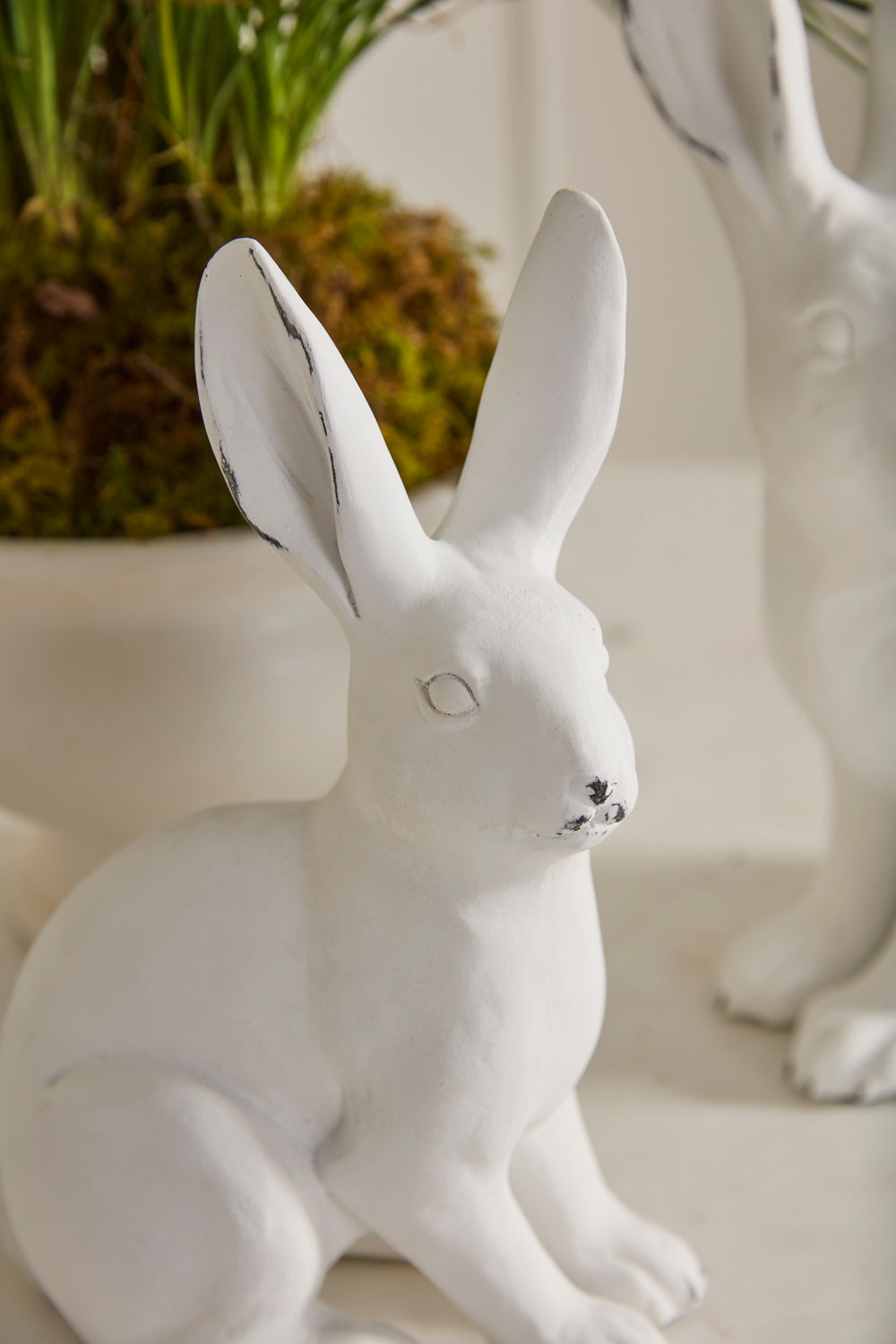 Garden Rabbit Figurine Set of 2 By Accent Decor | Figurines | Modishstore - 2