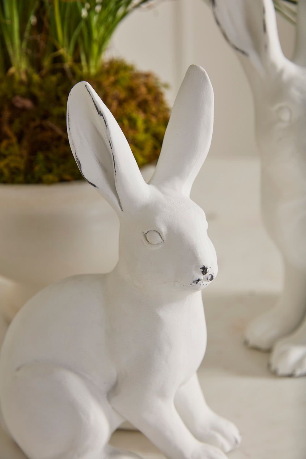 Garden Rabbit Figurine Set of 2 By Accent Decor | Figurines | Modishstore - 2