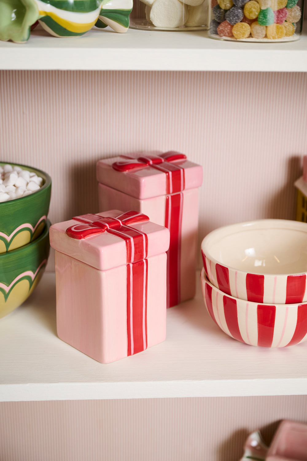 Giftbox Canister Set of 4 By Accent Decor | Planters, Troughs & Cachepots | Modishstore - 5