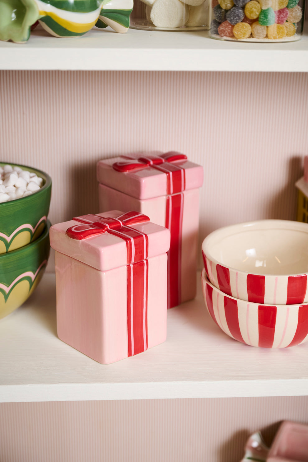 Giftbox Canister Set of 4 By Accent Decor | Planters, Troughs & Cachepots | Modishstore - 5