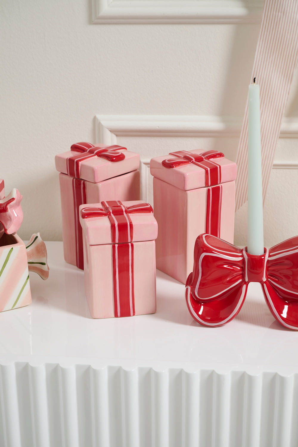 Giftbox Canister Set of 4 By Accent Decor | Planters, Troughs & Cachepots | Modishstore - 6