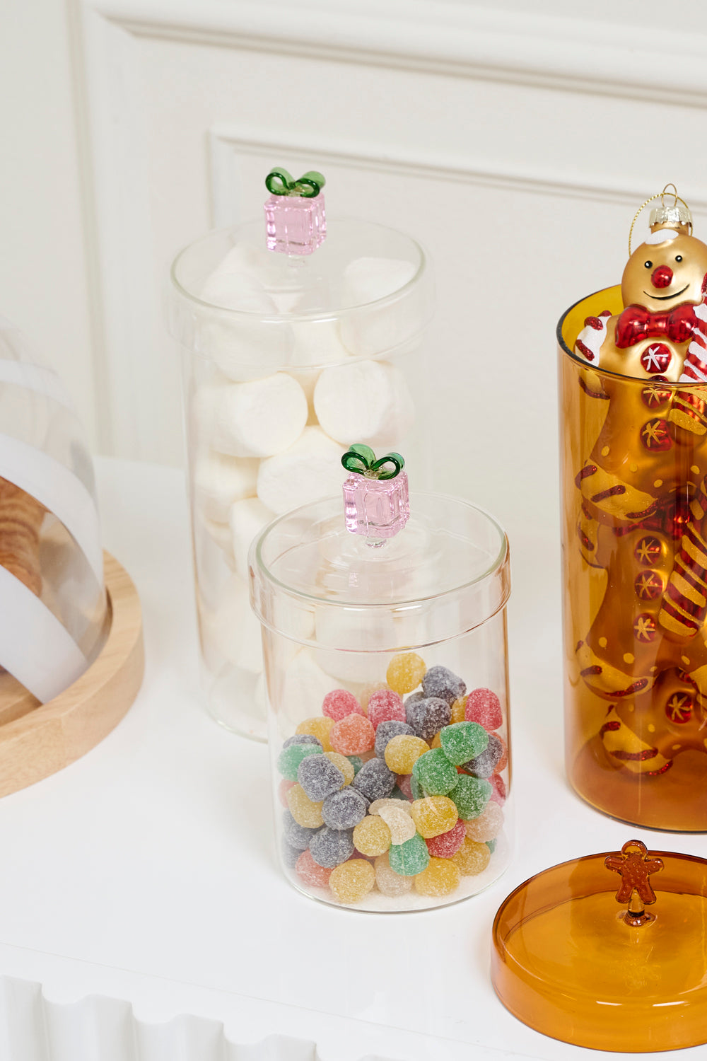 Gifty Glass Canister Set of 2 By Accent Decor | Planters, Troughs & Cachepots | Modishstore - 4