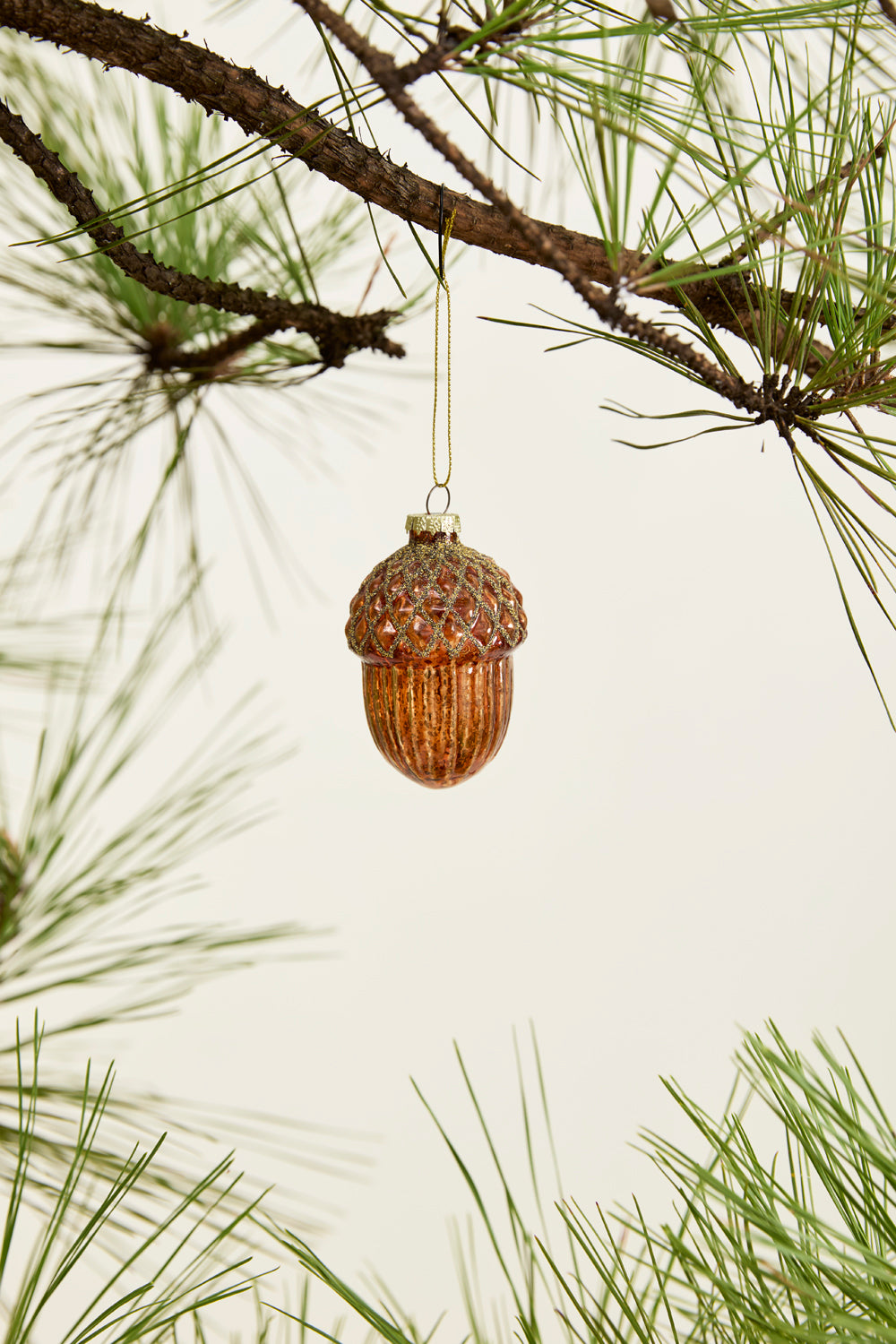 Gilded Acorn Ornament Set of 8 By Accent Decor | Ornaments | Modishstore - 3