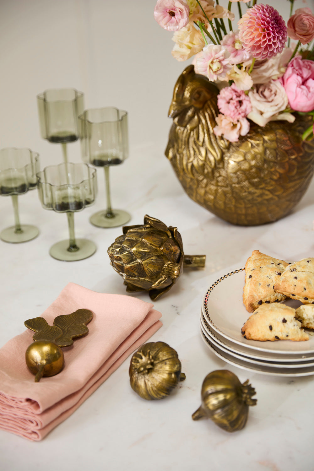 Gilded Veggies Set of 4 By Accent DŽcor