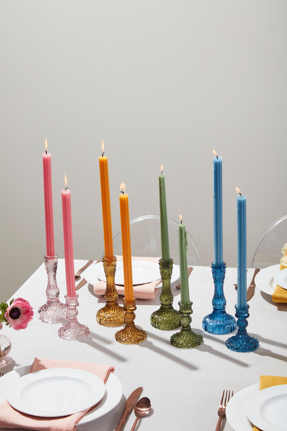 Gillian Candlestick Set of 8 By Accent Decor | Candle Holders | Modishstore - 3