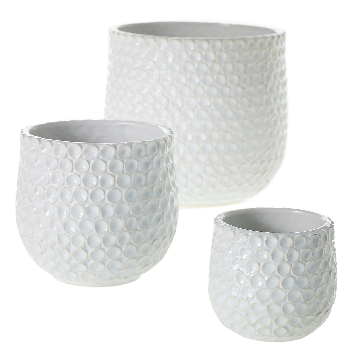 Ginny Pot Set of 8 By Accent Decor | Planters, Troughs & Cachepots | Modishstore - 6