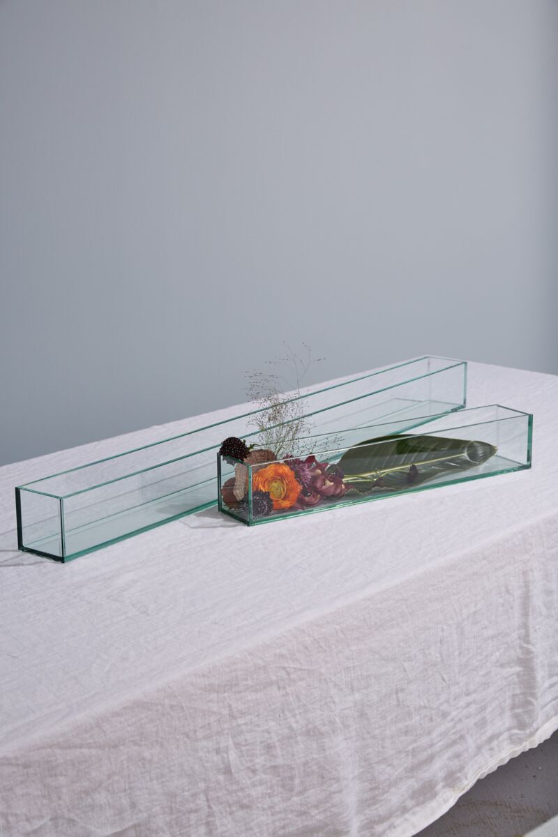 Glass Plate Planter 24"x 4"x 4" By Accent Decor | Planters, Troughs & Cachepots | Modishstore - 7