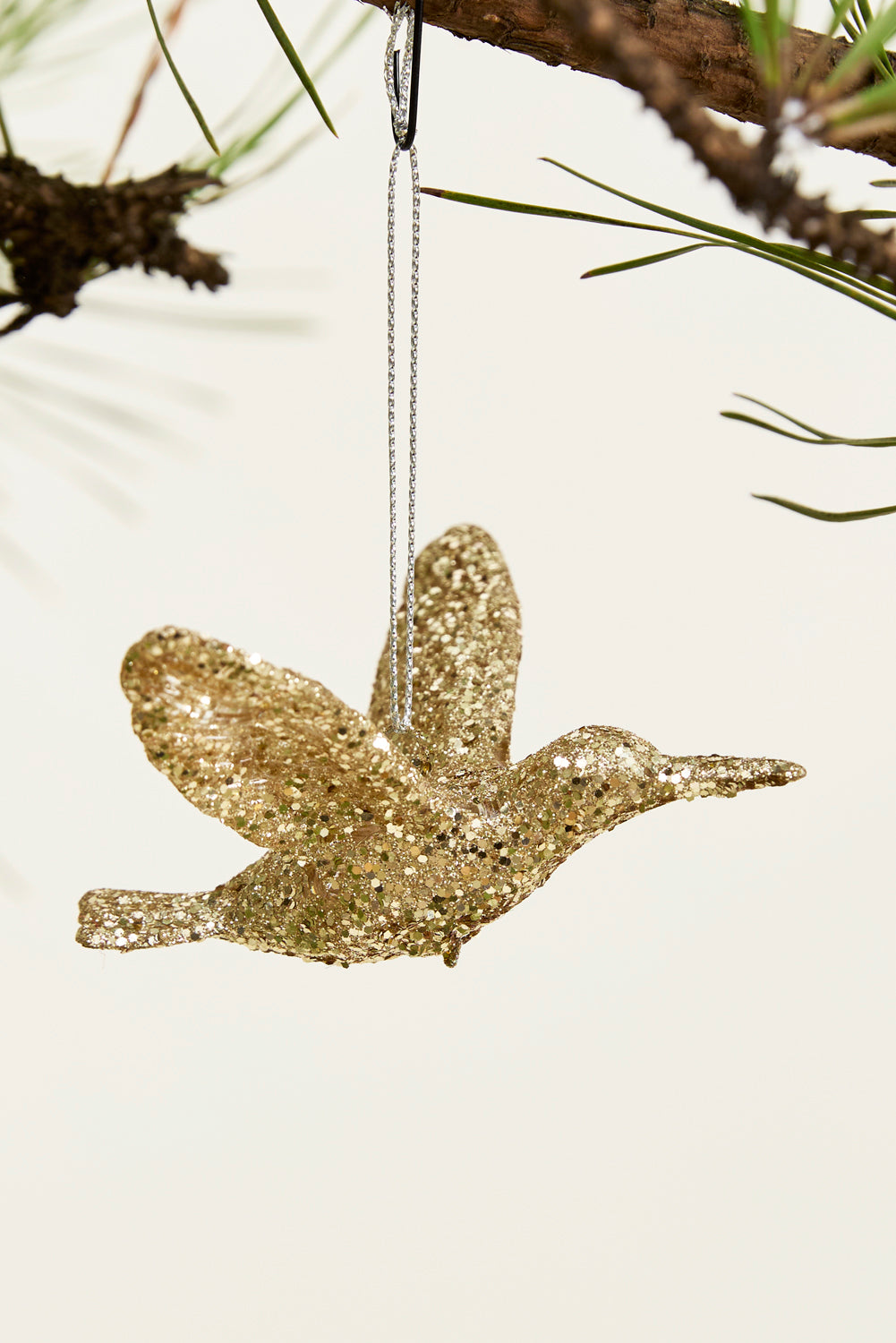 Glittered Bird Ornament Set of 8 By Accent Decor | Ornaments | Modishstore - 1
