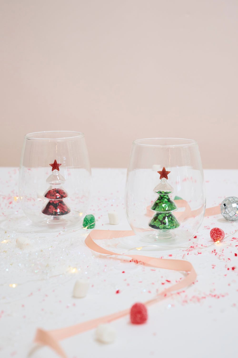 Glitter Tree Drinkware Set of 4 By Accent Decor | Planters, Troughs & Cachepots | Modishstore - 6