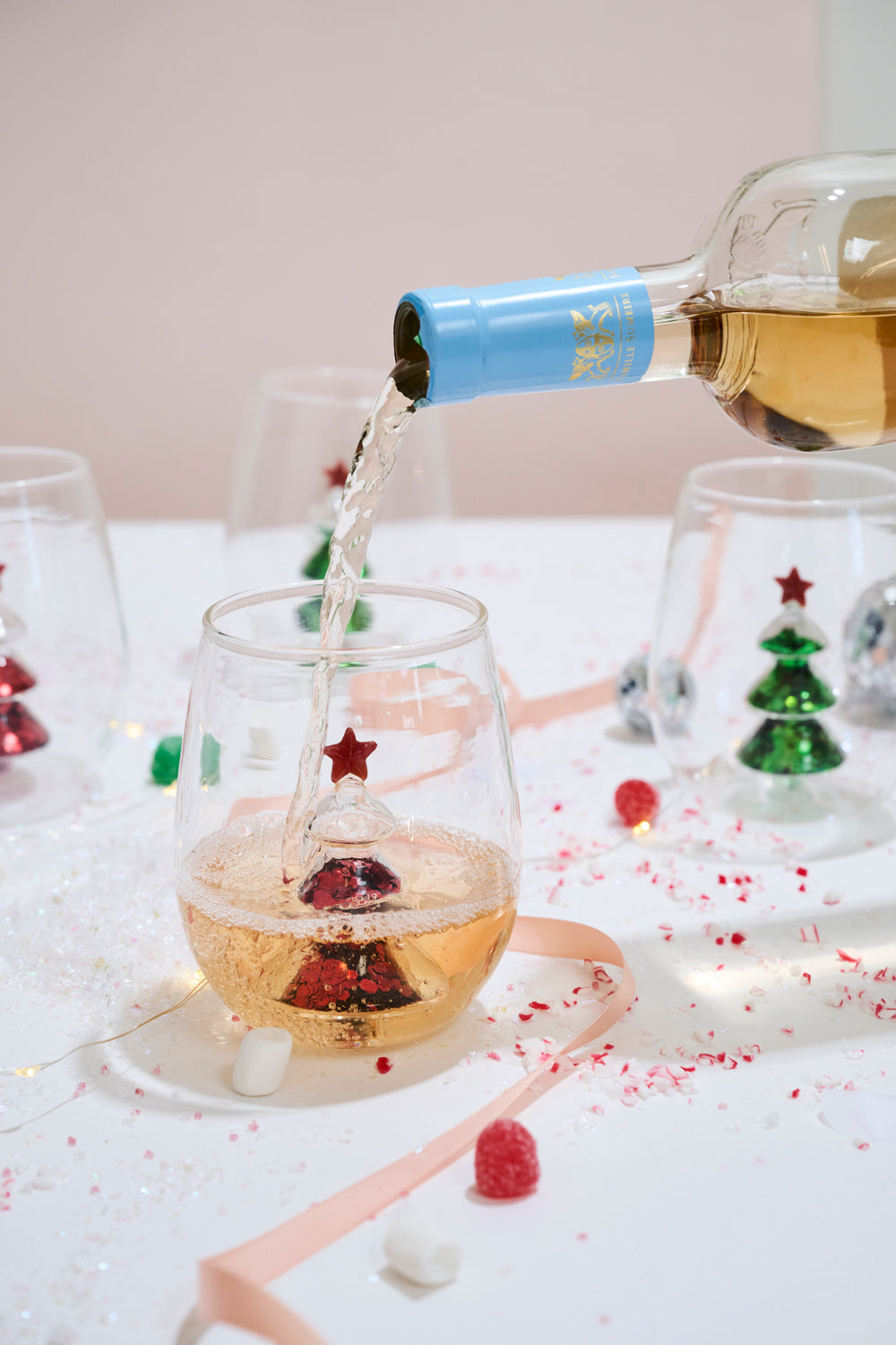 Glitter Tree Drinkware Set of 4 By Accent Decor | Planters, Troughs & Cachepots | Modishstore - 7
