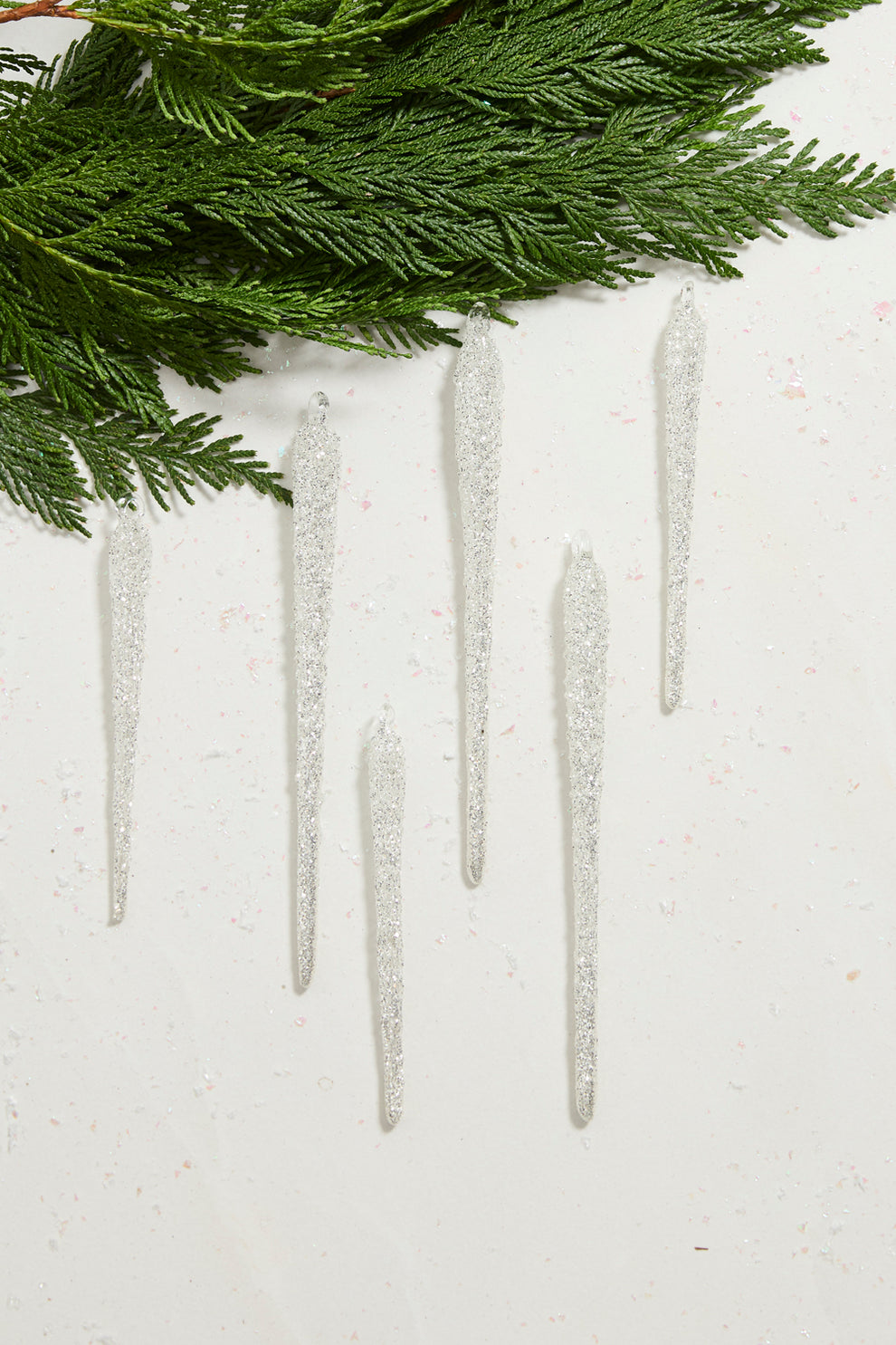 Glitzy Icicle Ornament - Set of 12 By Accent Decor | Ornaments | Modishstore - 3