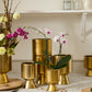 Gold De Vil Pot Set of 4 By Accent Decor | Stands | Modishstore - 3